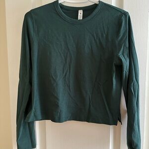Lululemon Classic Fit Cotton Blend Long Sleeve Shirt (Size 4)